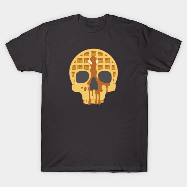 Waffle Skull T-Shirt by turbopistola